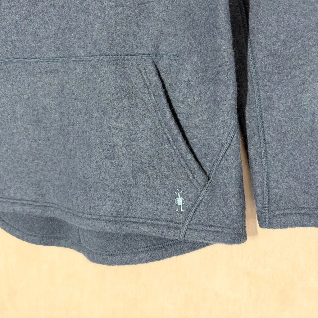 Smartwool Wool Blend Hudson Trail Fleece Pullover Turtleneck in Twilight Blue M - Image 10