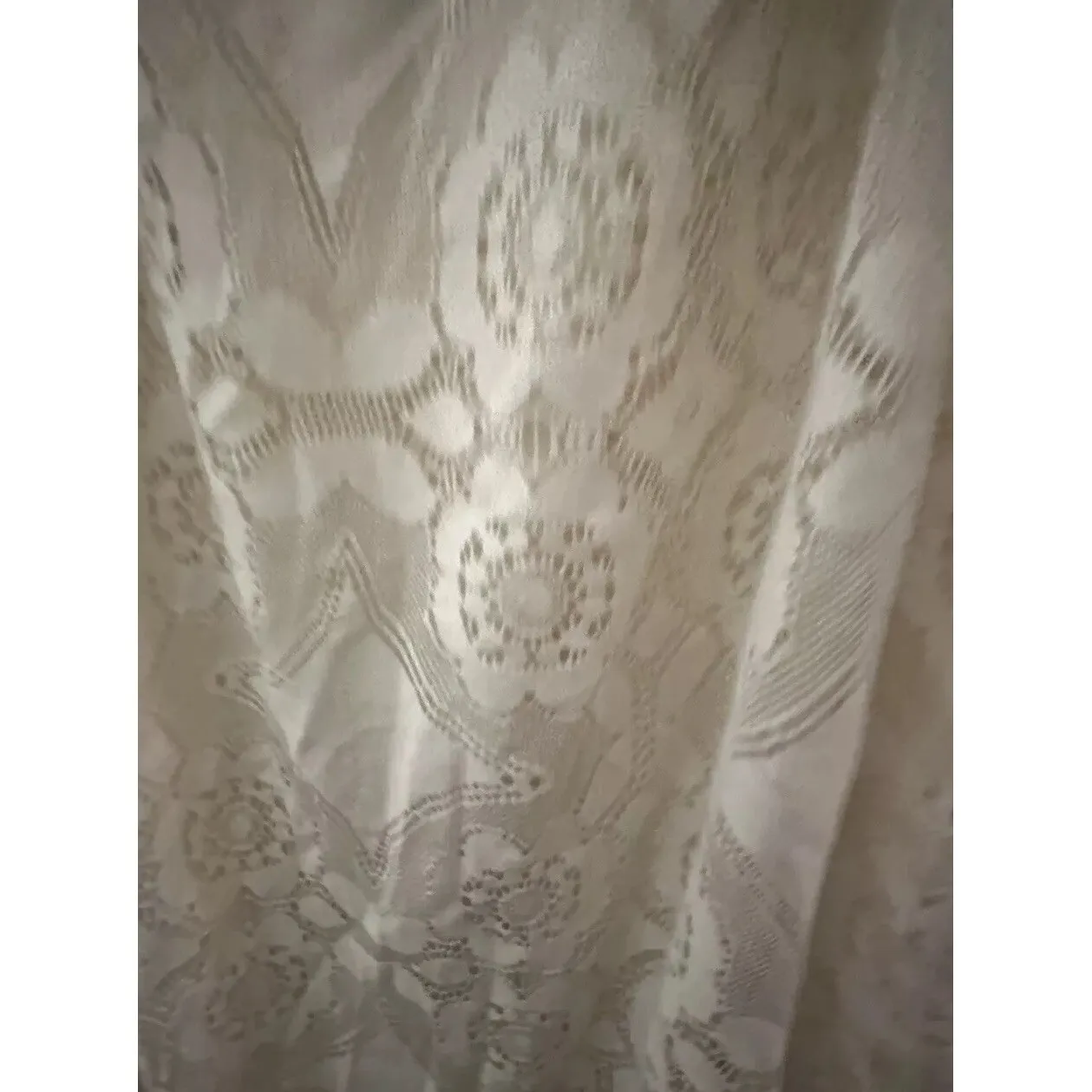 Ultra Flirt Cold Shoulder Cream‎ Lace Mini Dress L - Image 2