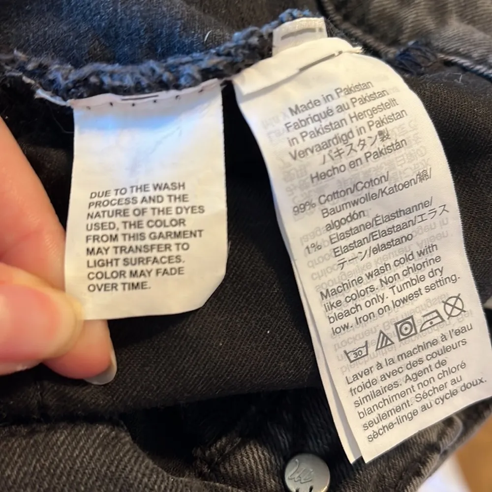 Madewell Mom Jean High Rise Tapered Leg Washed Black Denim - Image 7