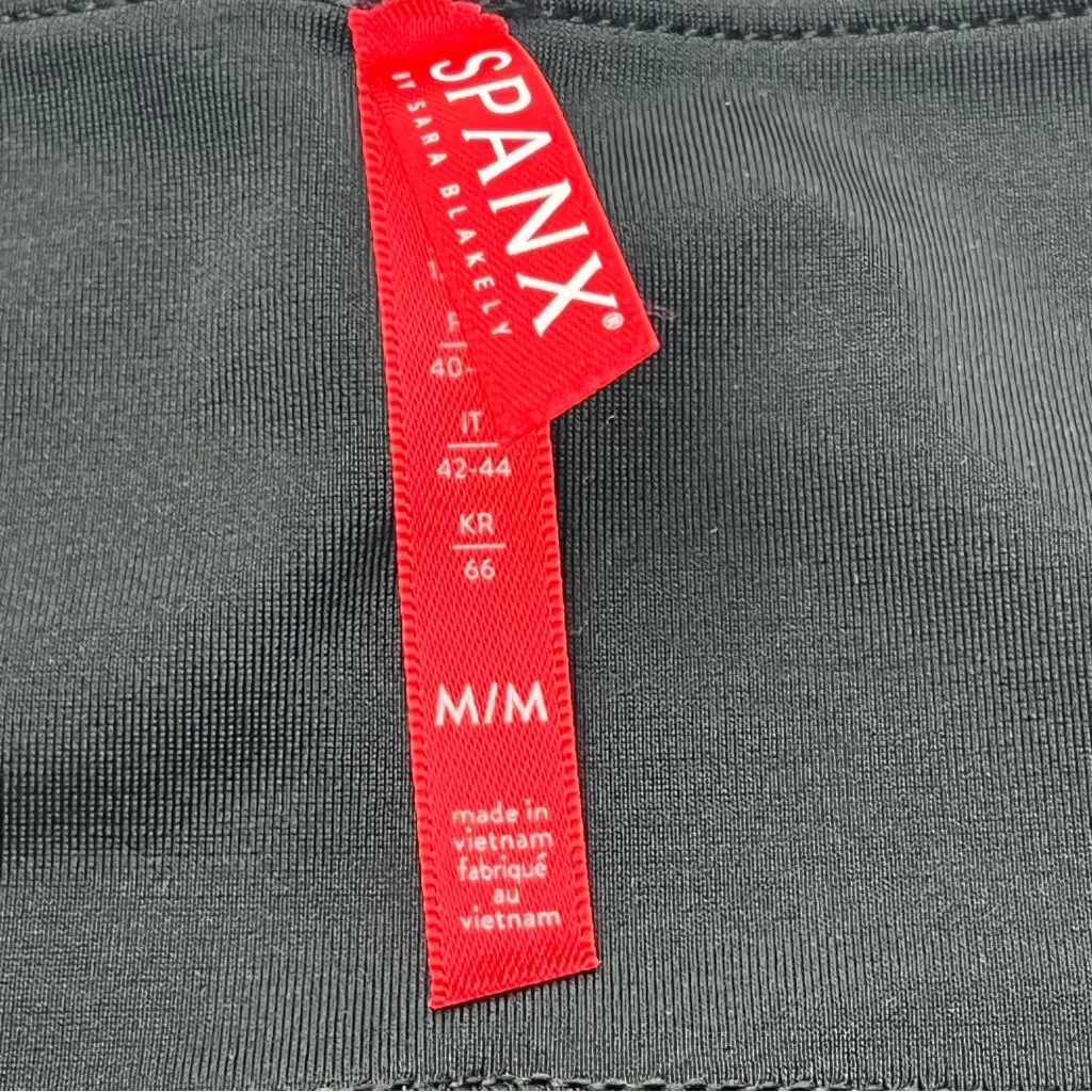 SPANX Faux Leather Snake Shine Leggings Womens Size Medium Grey Gray Stretch NEW - Image 3