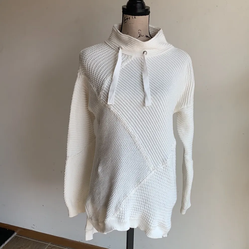 Soft Surroundings White Pullover Tunic Sweater - Image 2