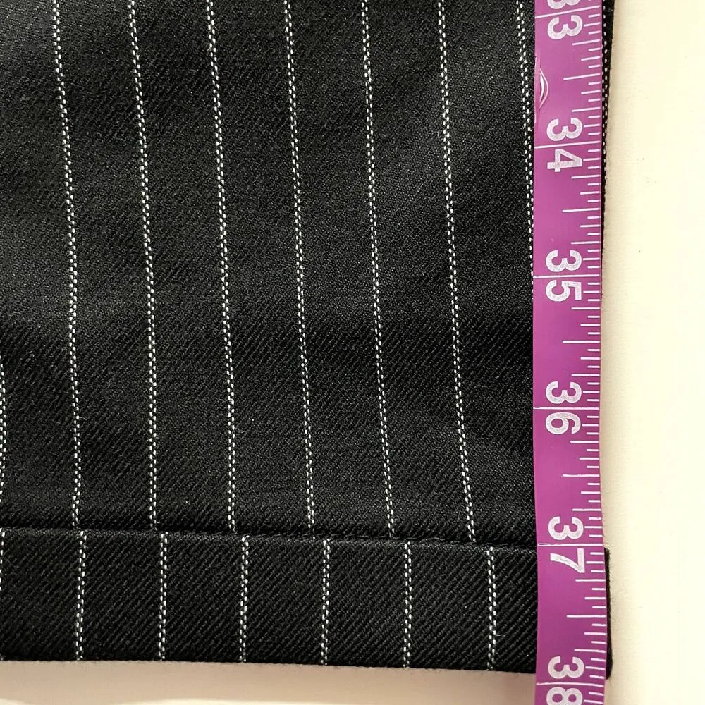 Forever 21 Black Striped High-Waisted Pants Size M NWT - Image 7