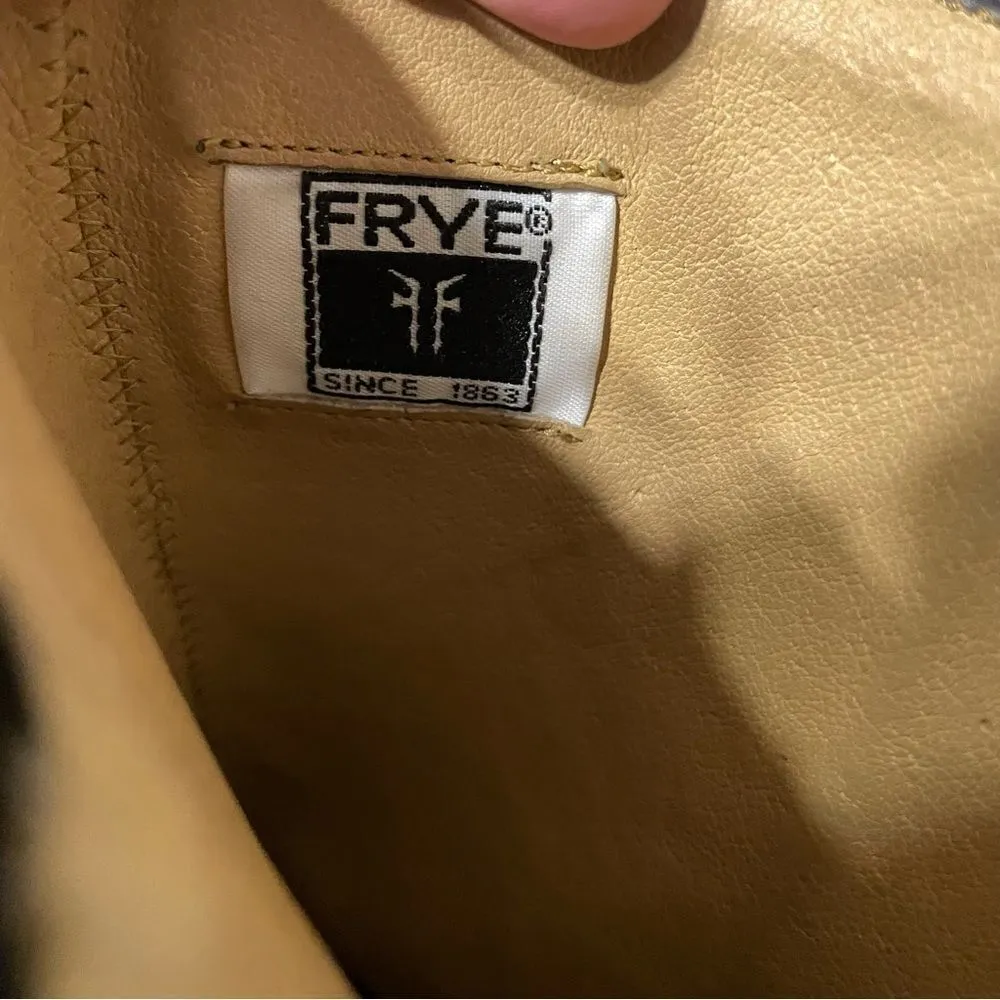 Frye Black‎ Leather Harness Carmen Pull On Zip Tall Heeled Buccaneer Boots 8.5 - Image 10