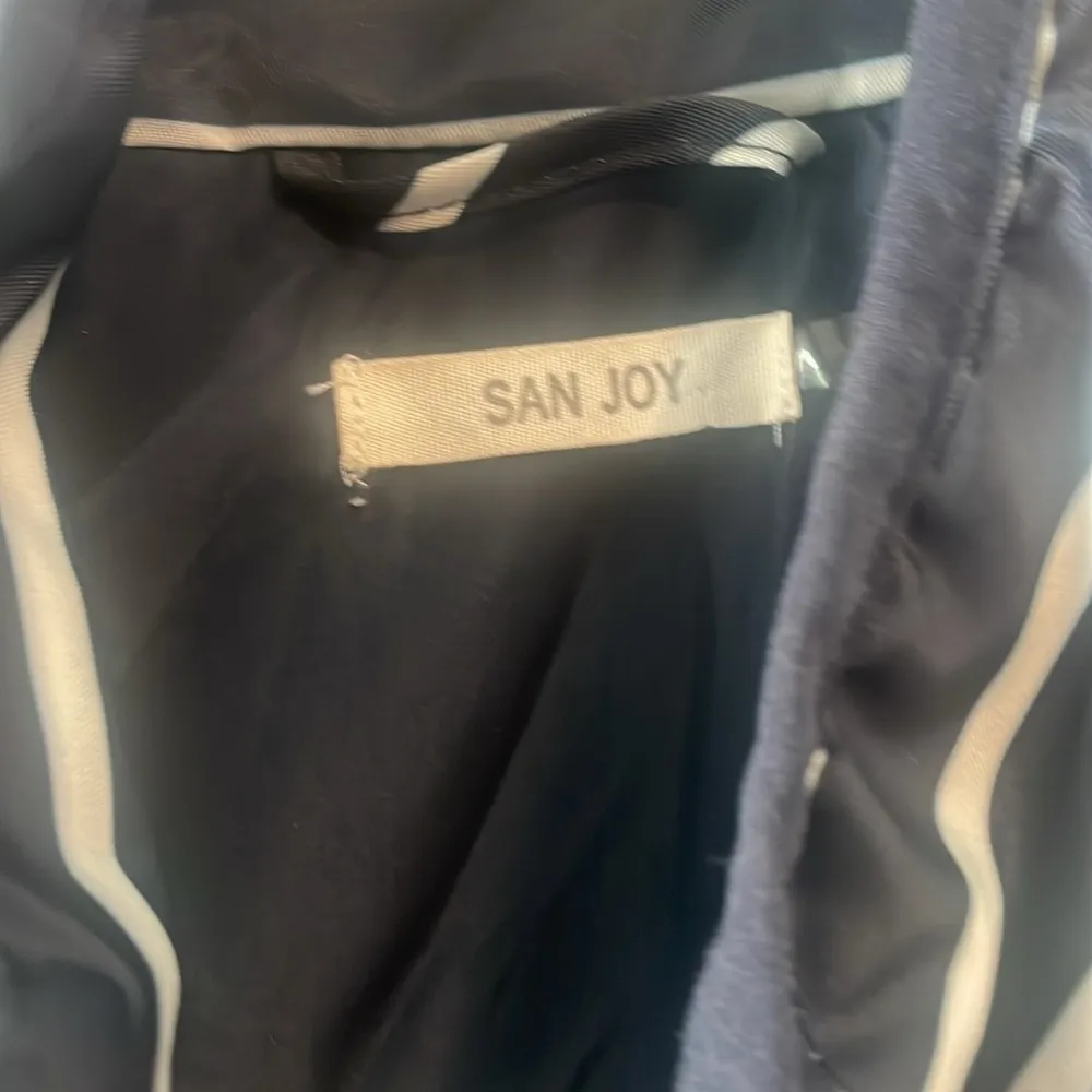 San Joy nautical striped quilted vest small - Image 2