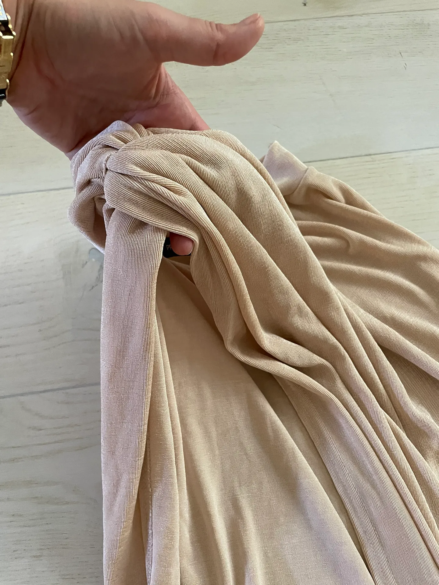 - Stone Side Knot Slinky Midaxi Skirt Size 8 - Image 5