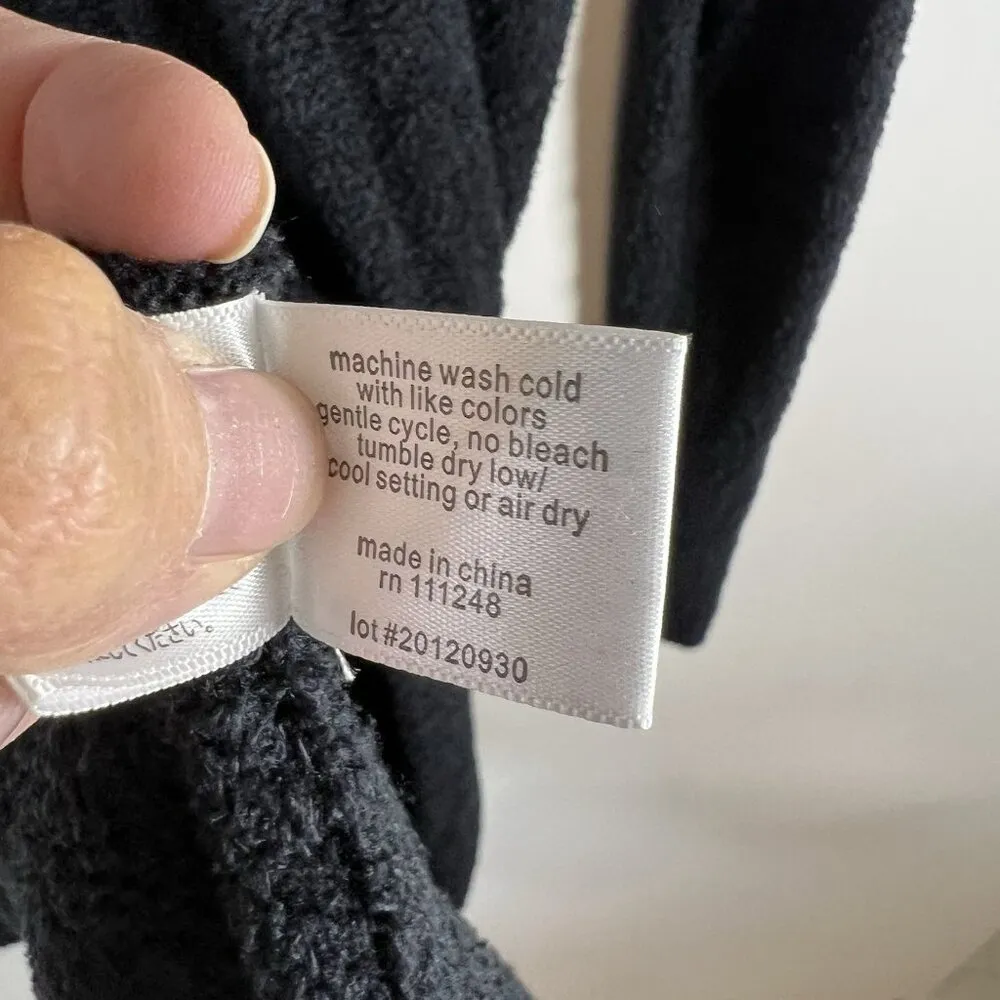 Barefoot Dreams CozyChic Lite Island Wrap Black Women’s Size S/M Cozy Soft - Image 8