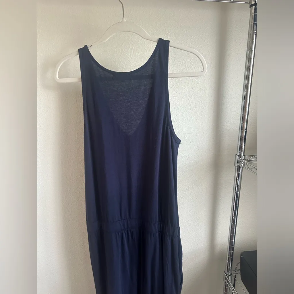MICHAEL STARS Navy Blue Sleeveless Jumpsuit. - Image 9