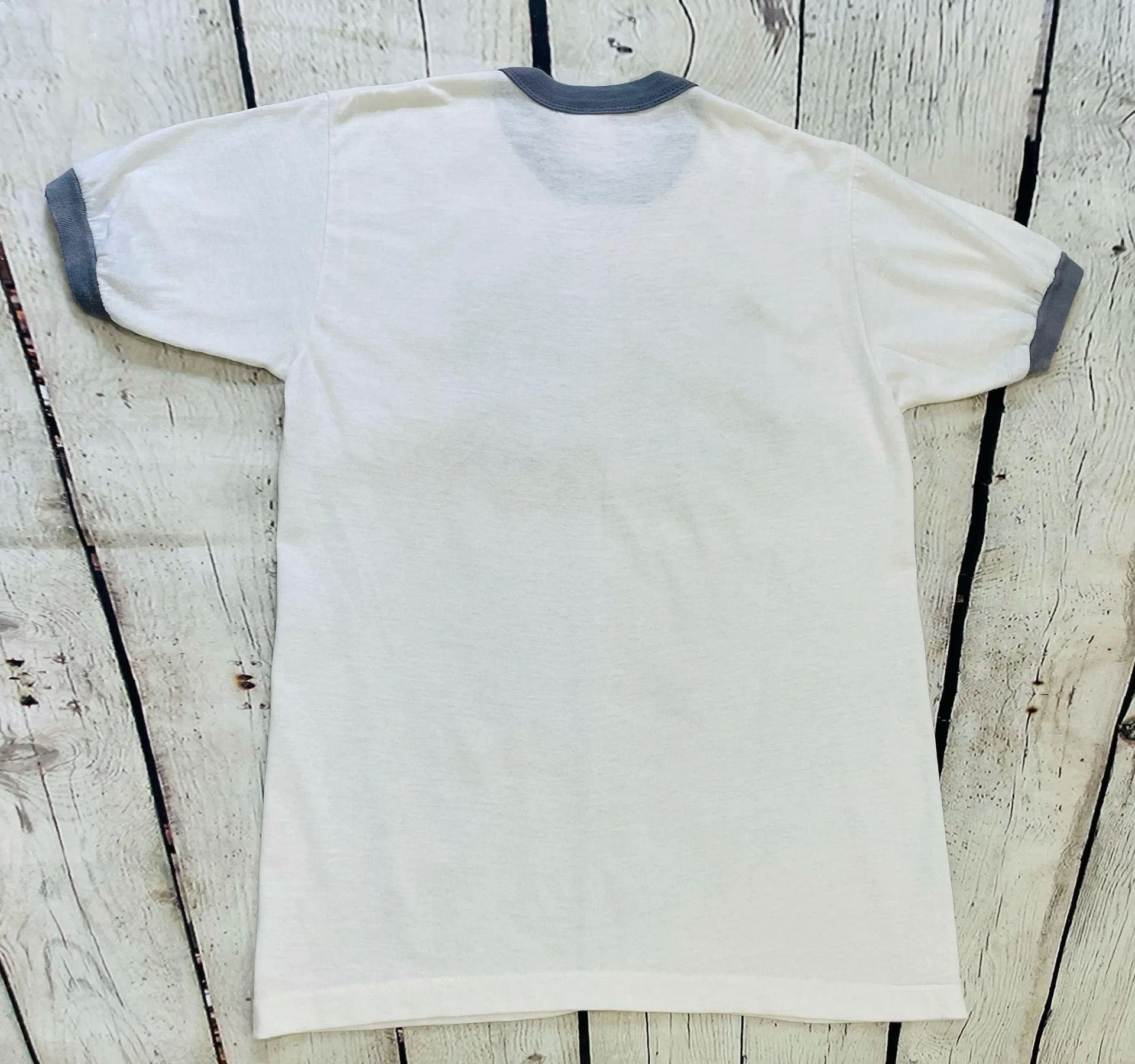 Vintage Single Stitch Streakin’ Deacon Ringer Tee - Image 4