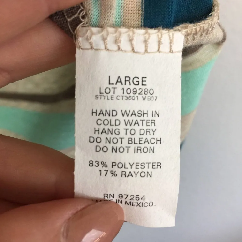 BNWT! ONE CLOTHING Striped Crop Top Size L - Image 4