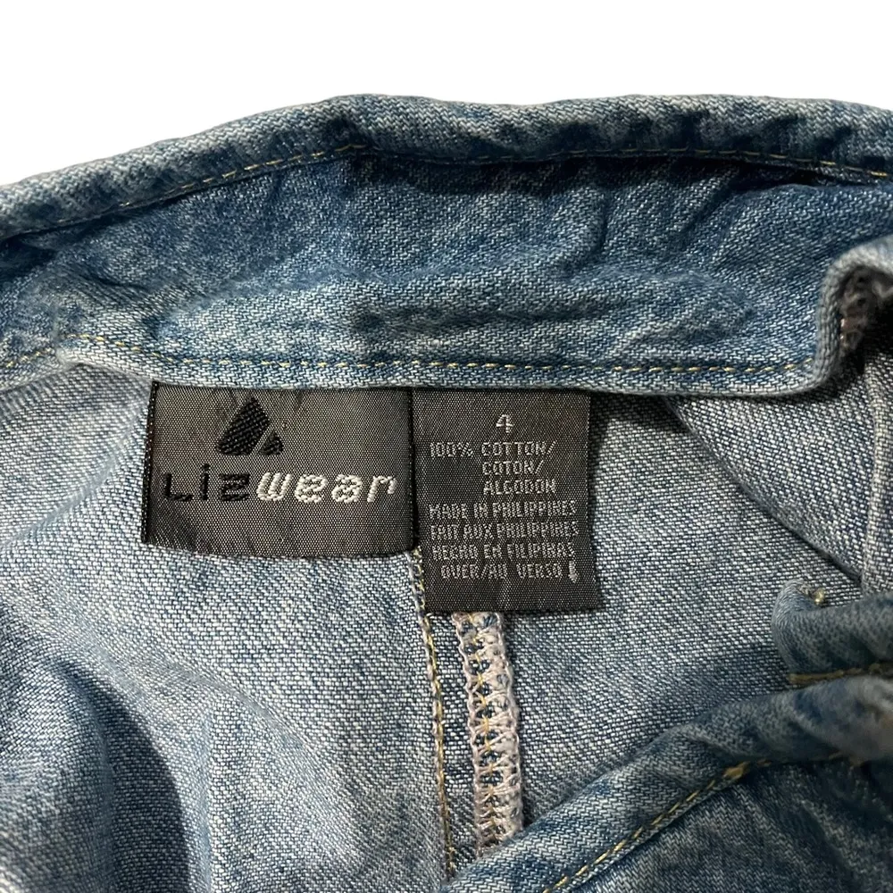 Vintage LizWear Cotton Denim Maxi Skirt - Image 12