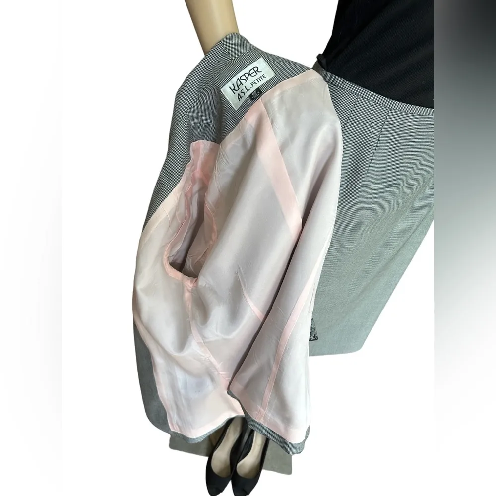 Kasper For ASL Petite Skirt Suit 2 Piece Set Size 6P Skirt Suit Ensemble - Image 7