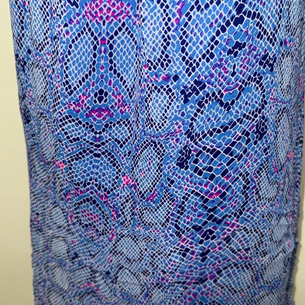 Alice & Trixie by Angela George woman size SMALL dress silk lining blue & pink - Image 3