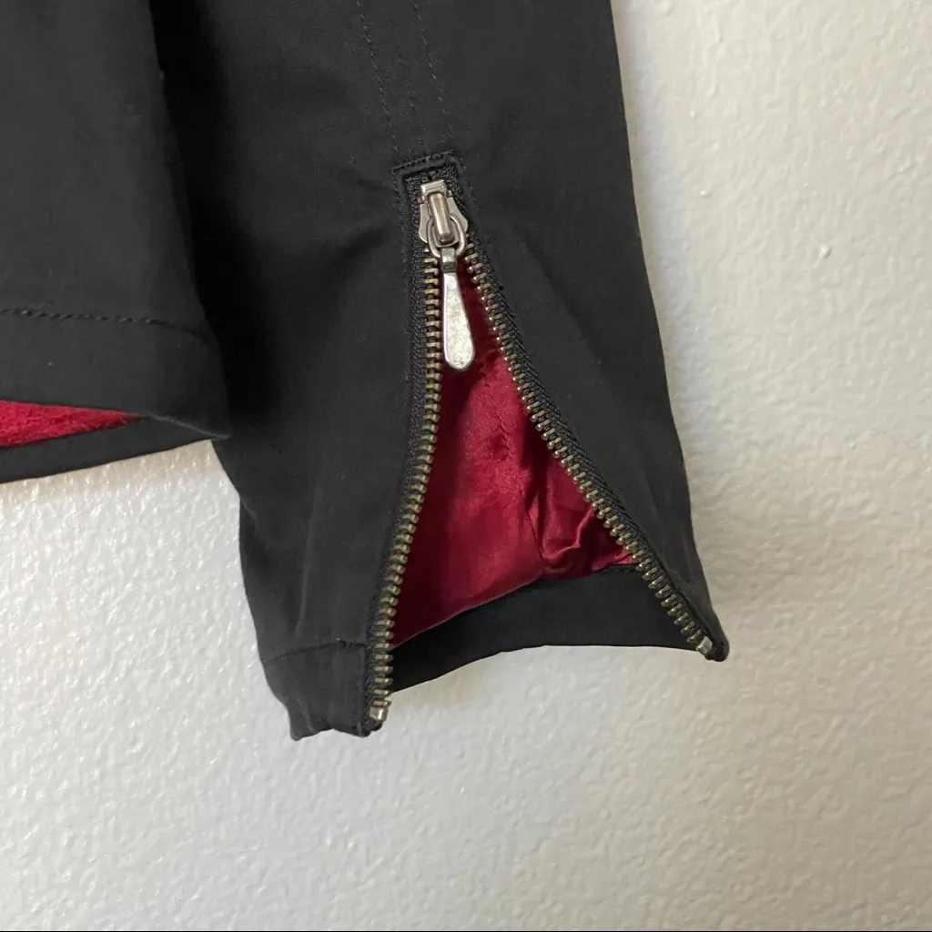 Harley Davidson Zip Up Motorcycle Biker Jacket Black/Red Lining Size Large Black - Image 7