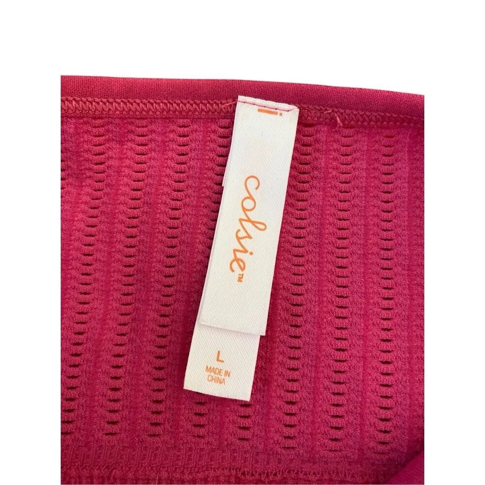 Colsie Lace Bralette Juniors Large Ribbed Sleepwear Intimates Feminine Black - Image 7