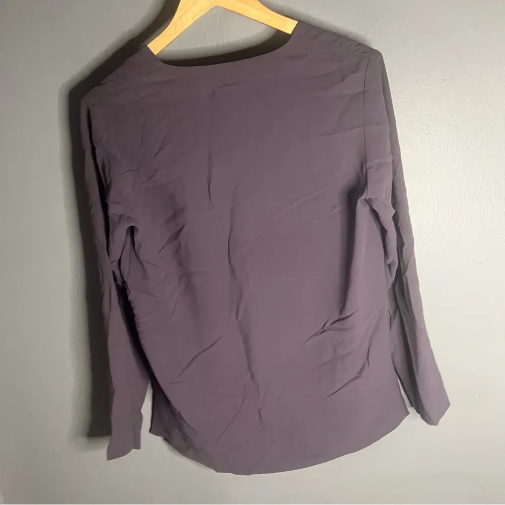 Eileen fisher purple silk cardigan - Image 4