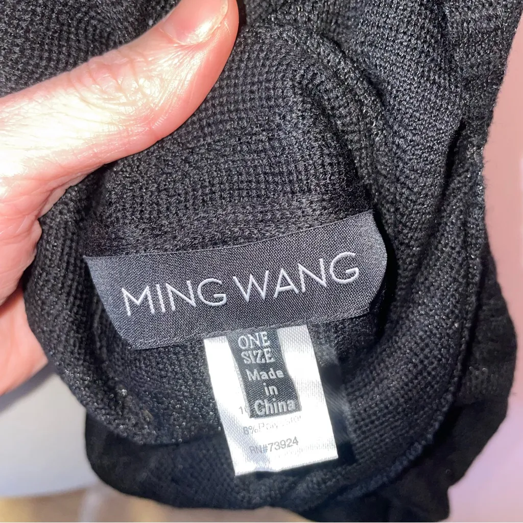 Ming Wang Sheer Circle Cardigan Bolero Shrug Whimsigoth Neutral Office Career - Image 4