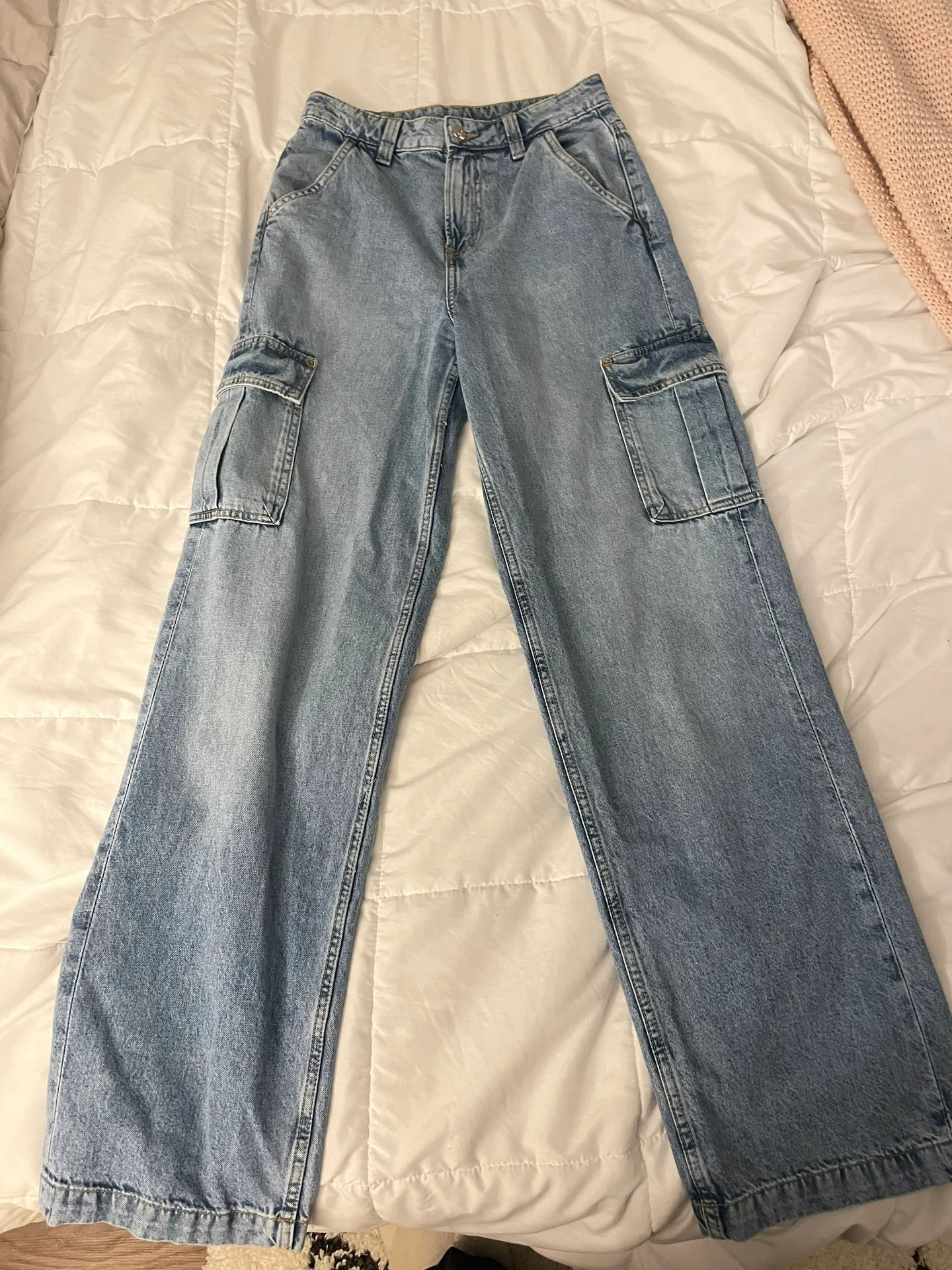 straight Baggy Cargo Denim Jeans - Image 2