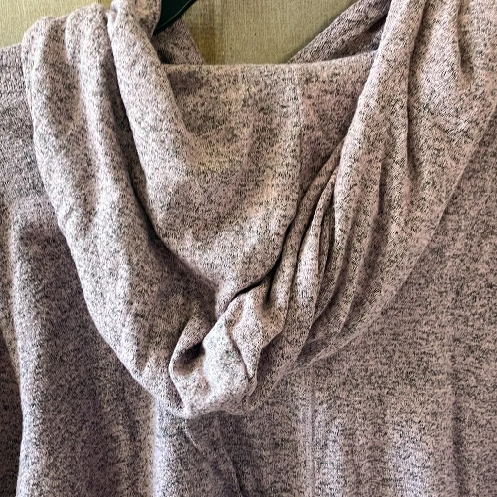 FINAL MARKDOWN Premise Heathered Pink Sweater with hood xxl - Image 3