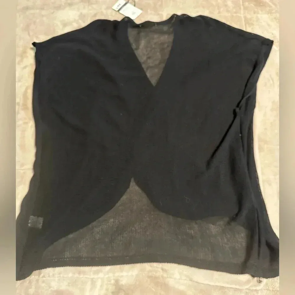 Ee:some Sweater Shirt Women’s Size Small Medium Black Loose - Image 5