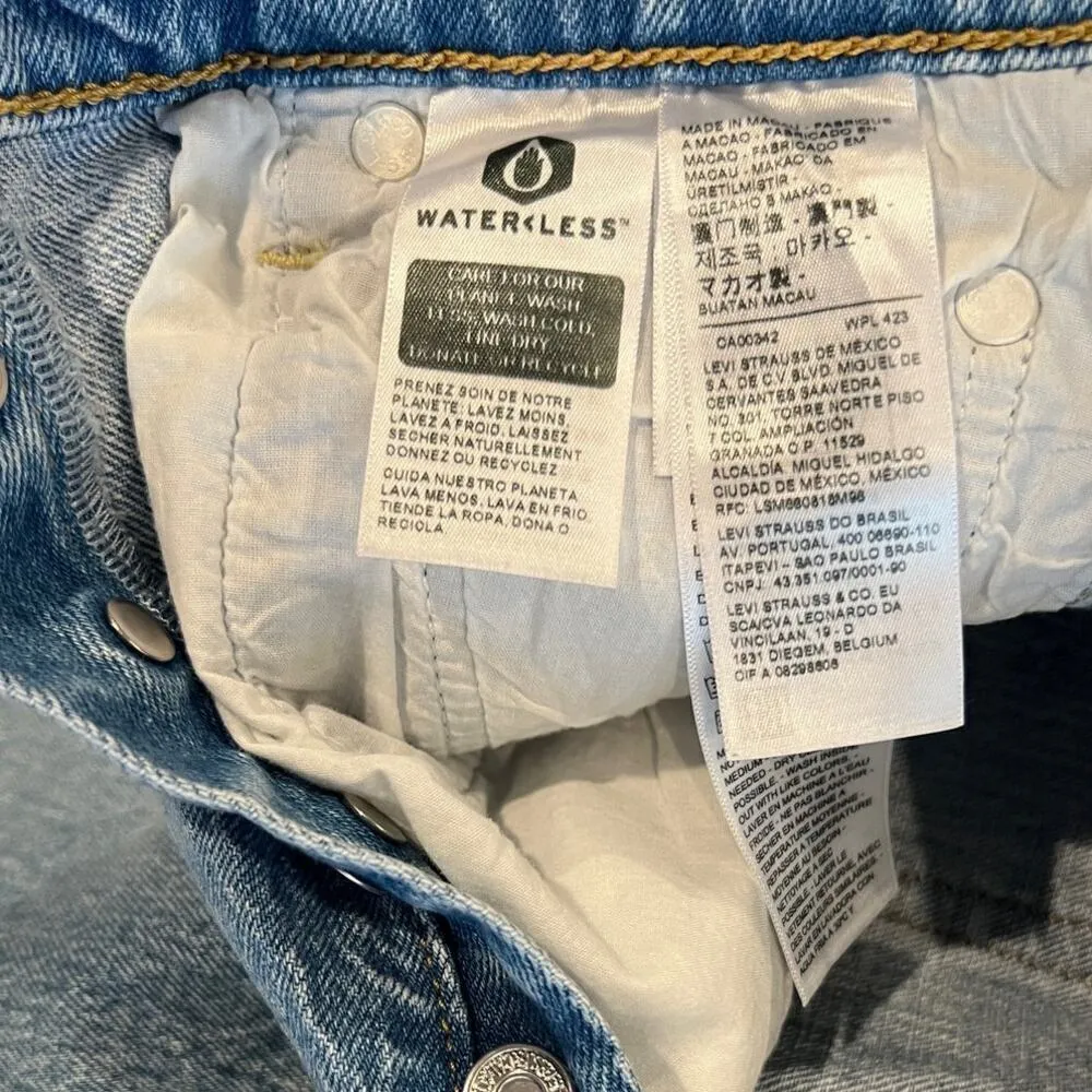 LEVI'S RIBCAGE STRAIGHT JEANS Size 25 - Image 7