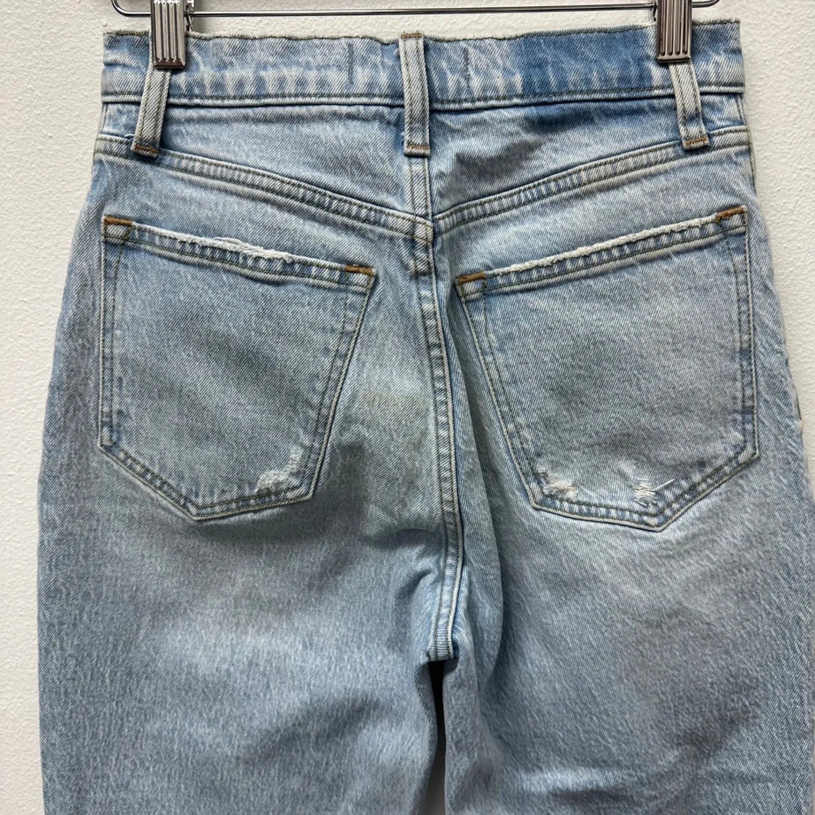 Abercrombie & Fitch The 90s Ultra High Rise Straight Curve Love Jeans Size 26 - Image 6