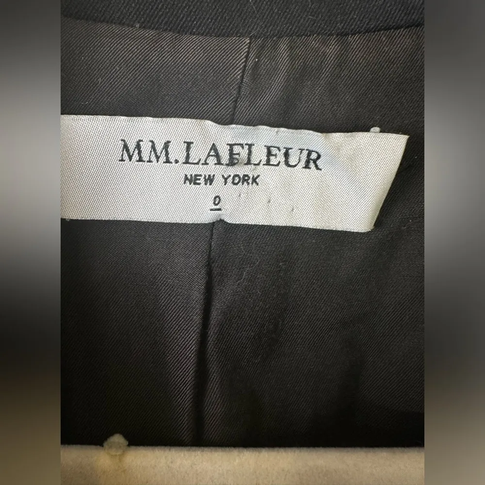 MM Lafluer Blazer Womens 0 Carson 2.0 Black Designer Two Button Lined Corpcore - Image 6