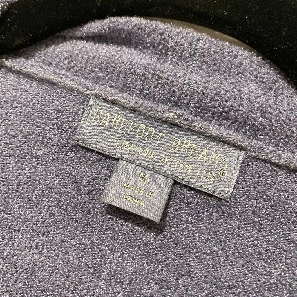Barefoot Dreams Cozychic Ultra Lite Long Line Cardigan in Blue Medium - Image 6