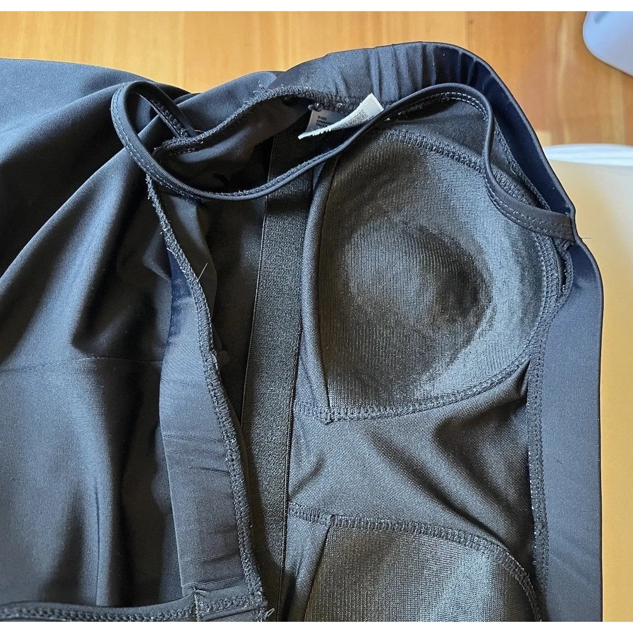 Fit 4 You swimsuit one piece plaid gingham cottage beach vacation Audrey Pinup Black Size 12 - Image 9