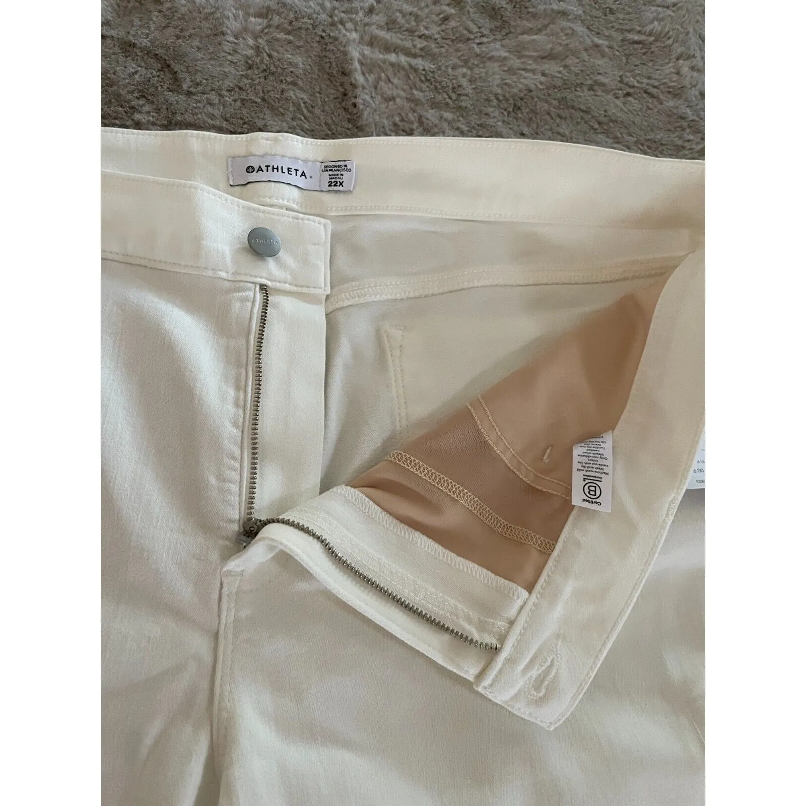 NWT Athleta Skulptek Ultra Skinny Jeans Women's‎ Plus 22 X White Stretch Outdoor - Image 9