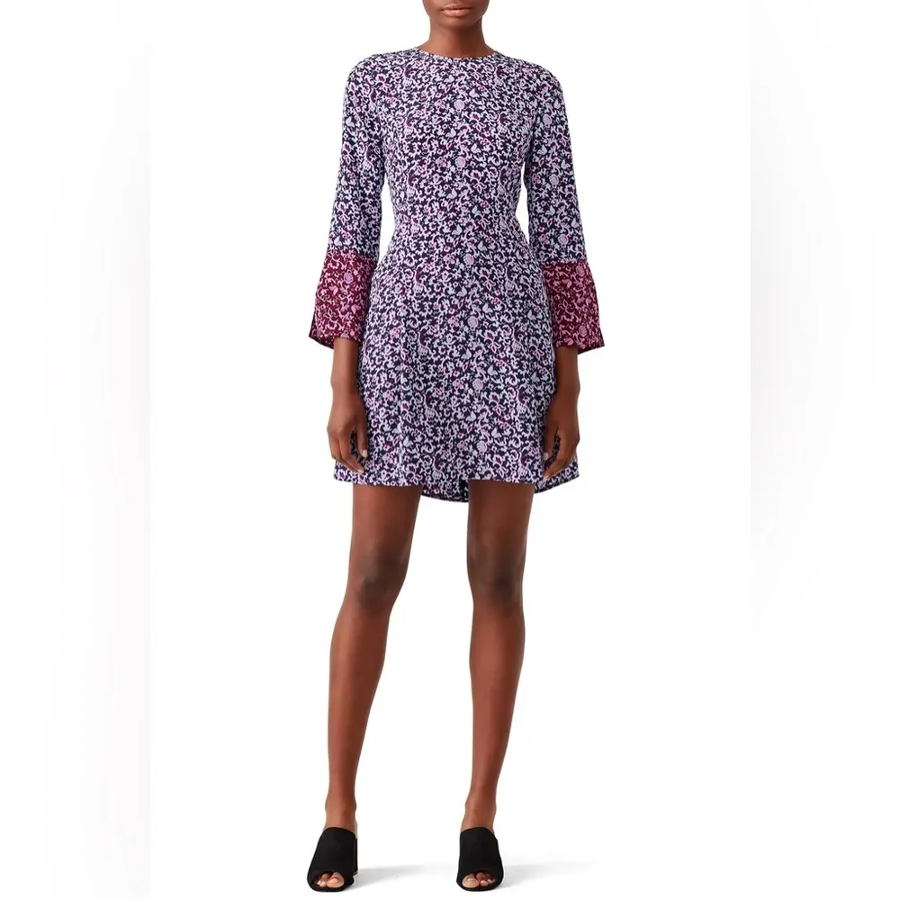 Derek Lam 10 Crosby Rocco Printed Shift Dress Women’s Size 10 Medium M - Image 8