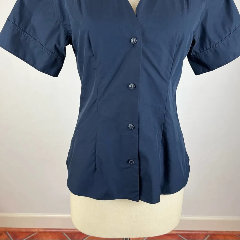 Rag & Bone Victorine Collarless Front Button Top - Image 5