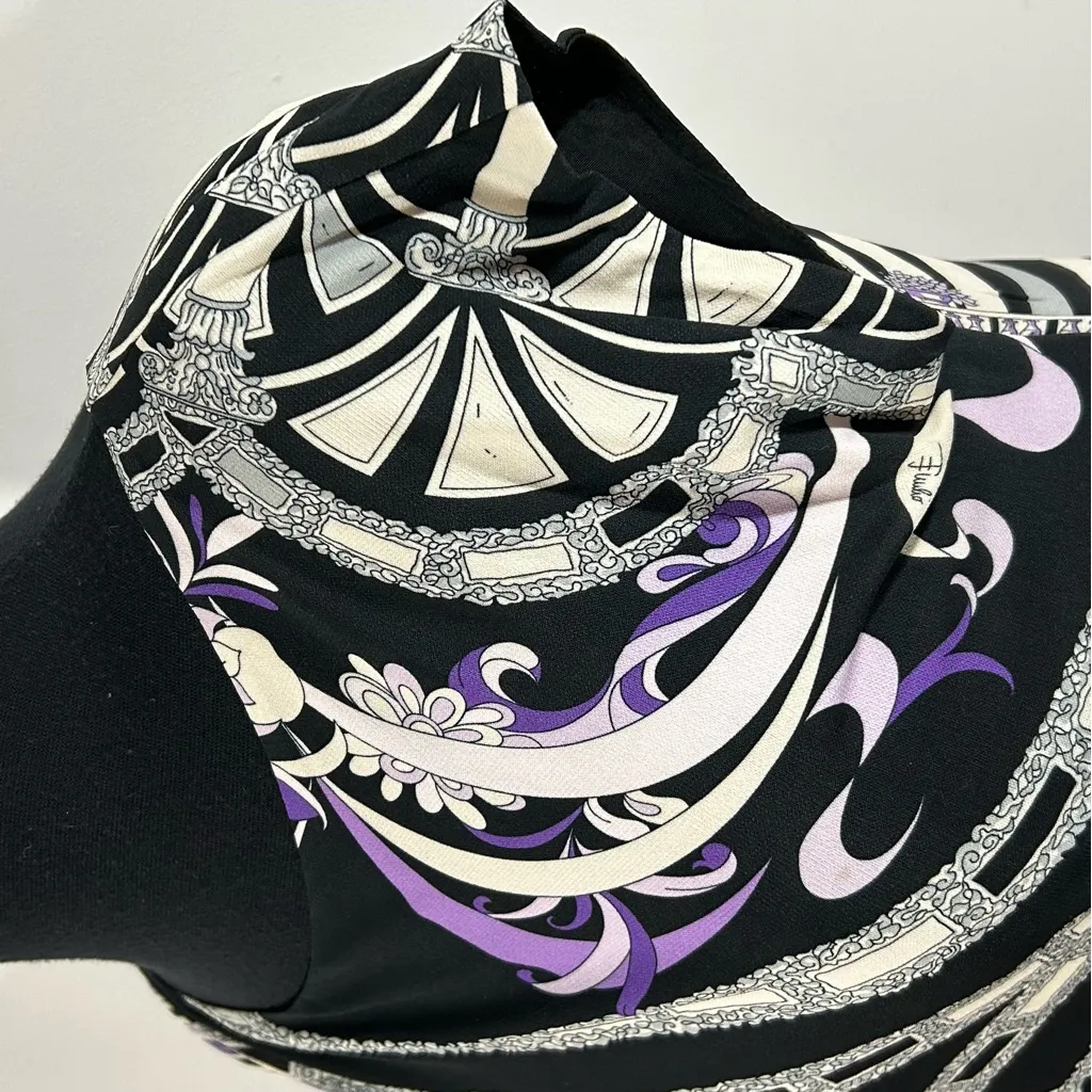 EUC Emilio Pucci Asymmetrical Sheath Dress Womens‎ 6 - Image 3