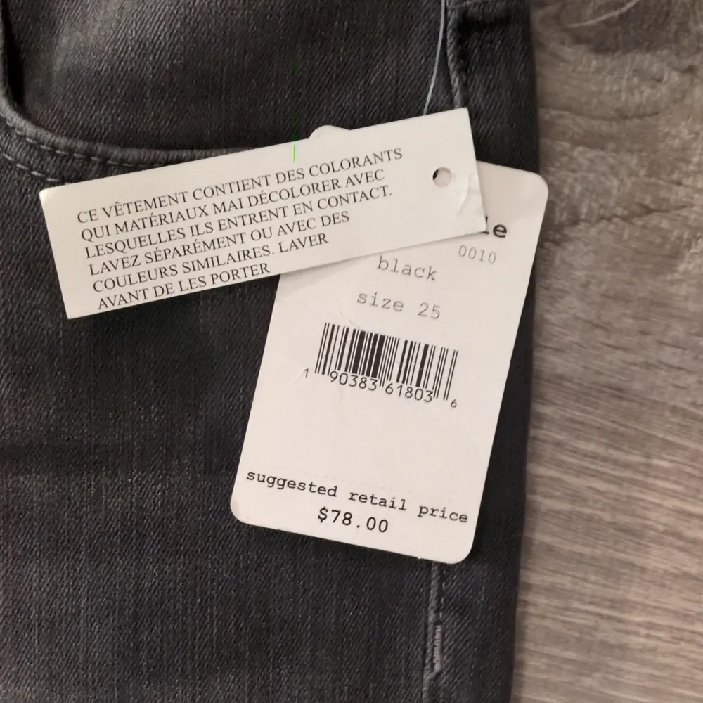 Free People Black Fringe Jeans Size 25 - Image 4