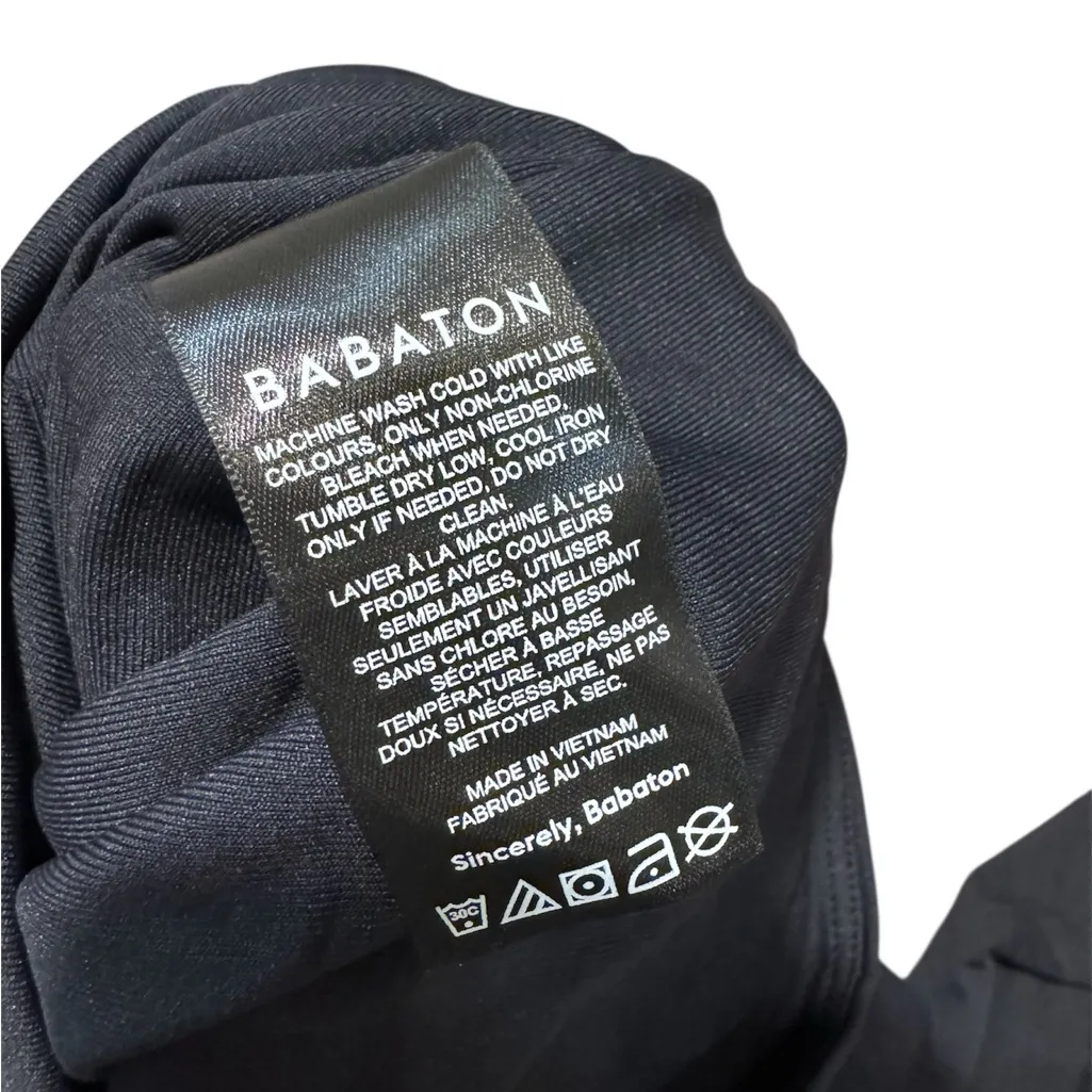 Aritzia Babaton  Contour Polo Longsleeve Top – Black XS - Image 6