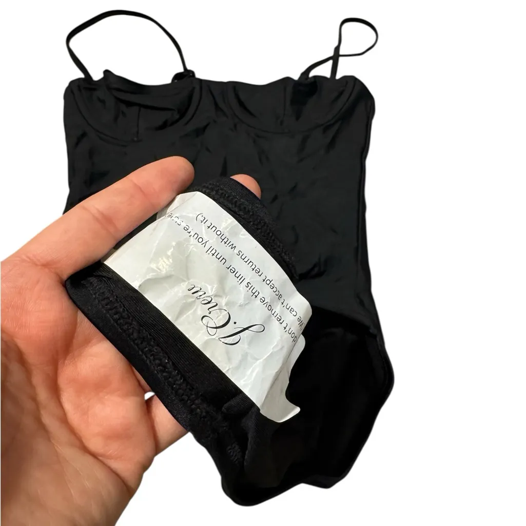 J CREW HERITAGE BALCONETTE ONE PIECE SWIMSUIT BLACK NEW W/TAGS SIZE  XS - Image 4