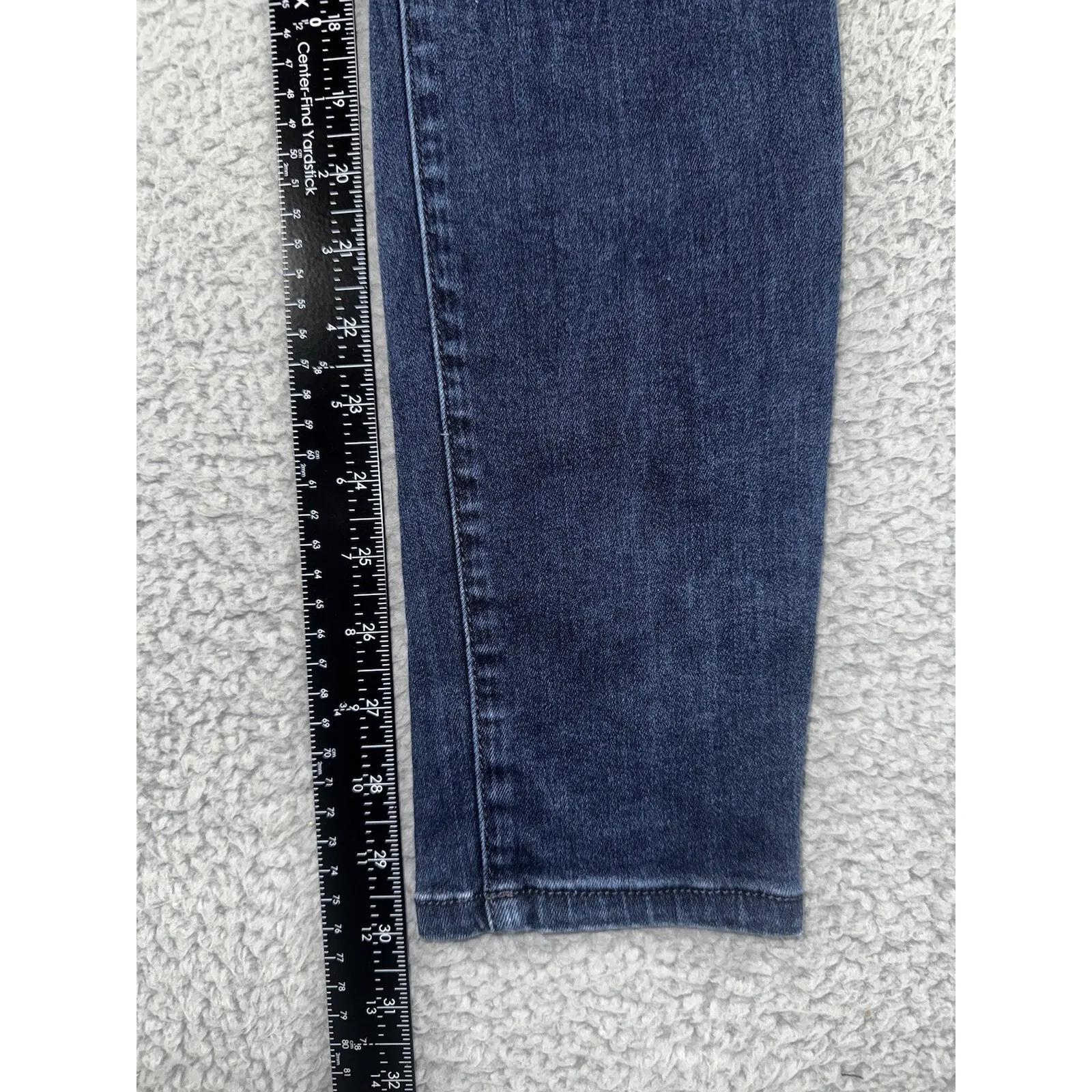 Cabi Jeans Women 6 Low Rise Skinny Distressed Dark‎ Wash Denim Boho Casual - Image 5