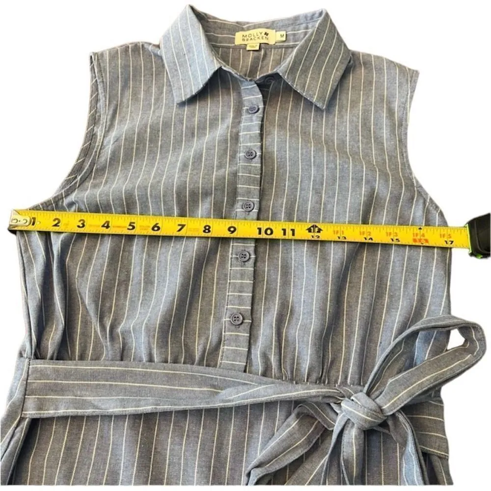✨ROBE MOLLY BRACKEN STRIPED MINI SZ M DRESS✨ - Image 8