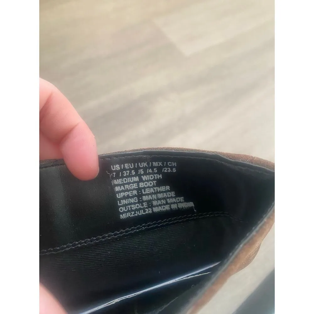 New Kenneth Cole Women's Marge Lug Heel Brown
Suede‎ Leather Tall Boots Size 7 Brown - Image 6