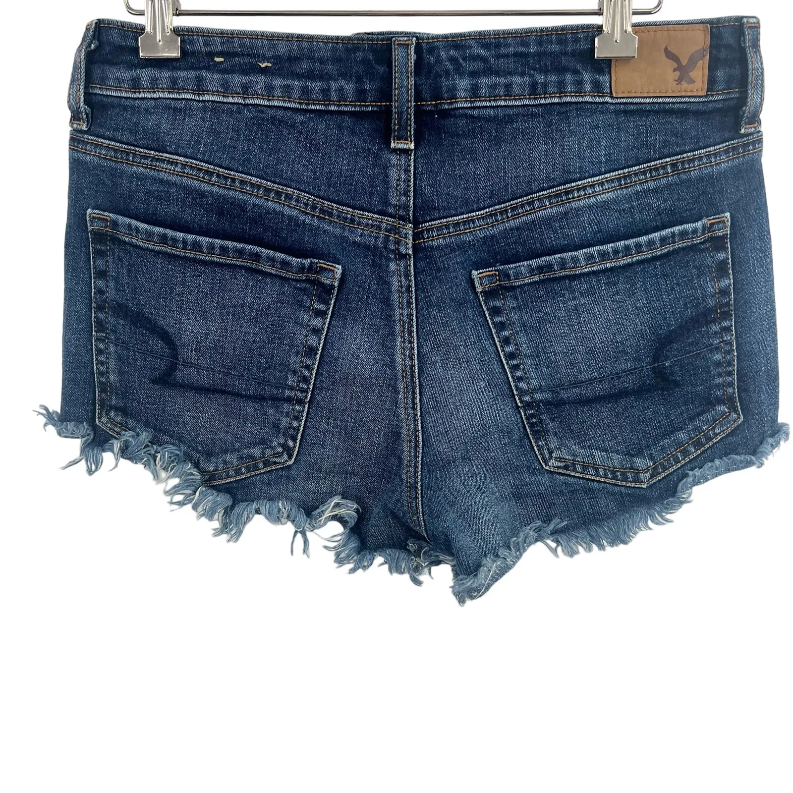 American Eagle Vintage Hi-Rise Festival Jean Cut Off Shorts Denim‎ Size 6 - Image 2