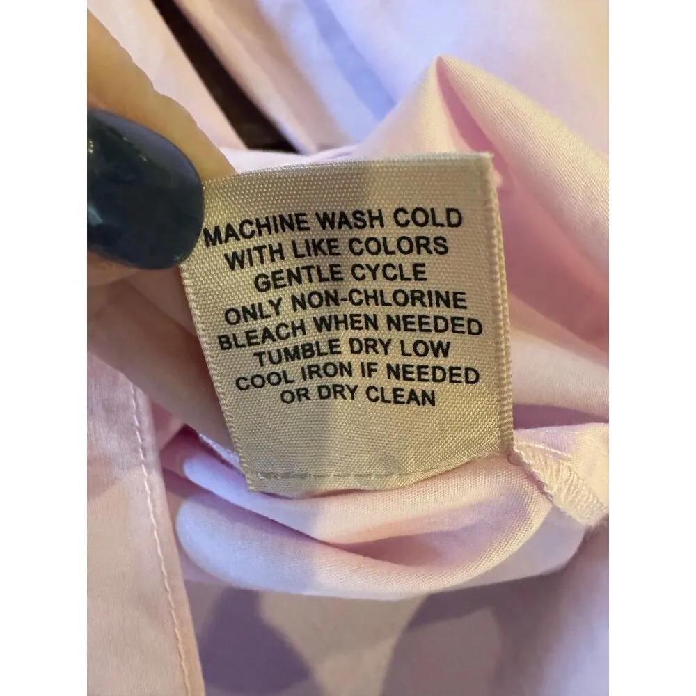 Philosophy Shirt Women XS Pink Cotton Pretty‎ In Pink Pearl Bell Sleeve Top - Image 9