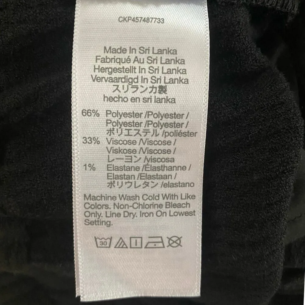 NEW Madewell High Rise Wide Leg Pull On Crinkly Pants w Pockets Style NC361 SZ S - Image 8