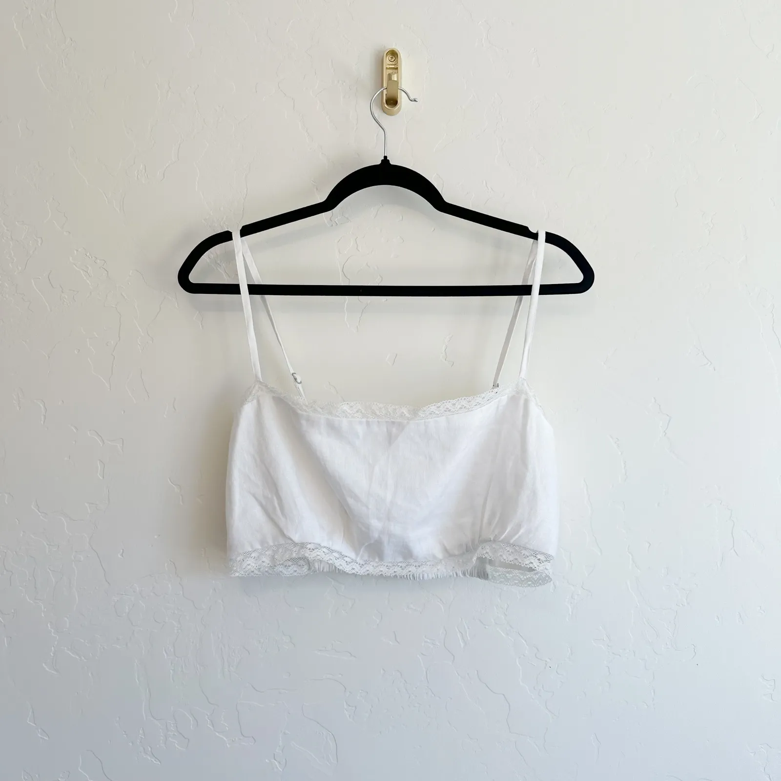 Reformation | Violet 100% Linen Crop Top‎ & Wide Leg Pant Two Piece Set White - Image 7