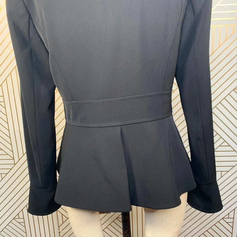 Ted Baker Ted‎ Baker Yulij Flared Cuff Peplum Jacket Black - Image 9