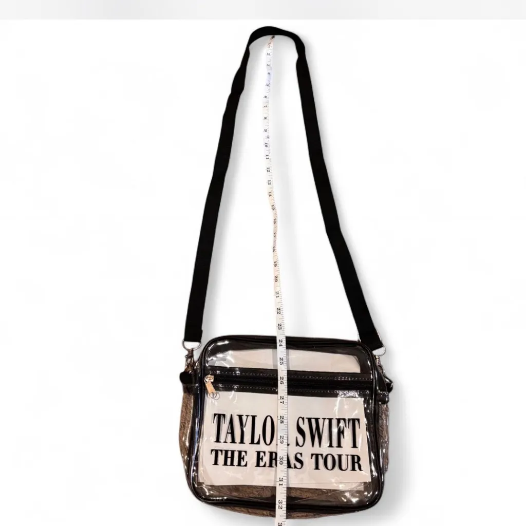 Taylor Swift Eras Tour Clear Stadium Approved Crossbody Bag Purse Zip Top - Image 8