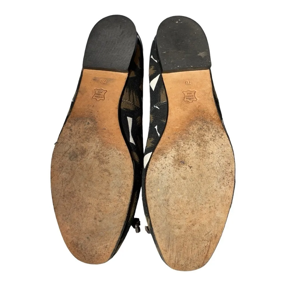 Talbots black and brown slip on flats size 7B - Image 8