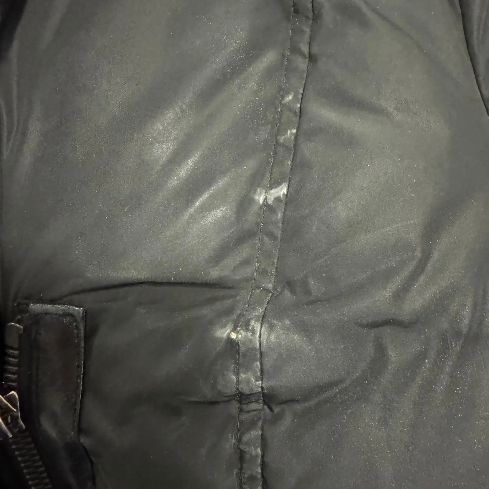 Mackage Brigid Black Down Puffer Coat XS Knit Collar Leather Trim Long Winter - Image 12