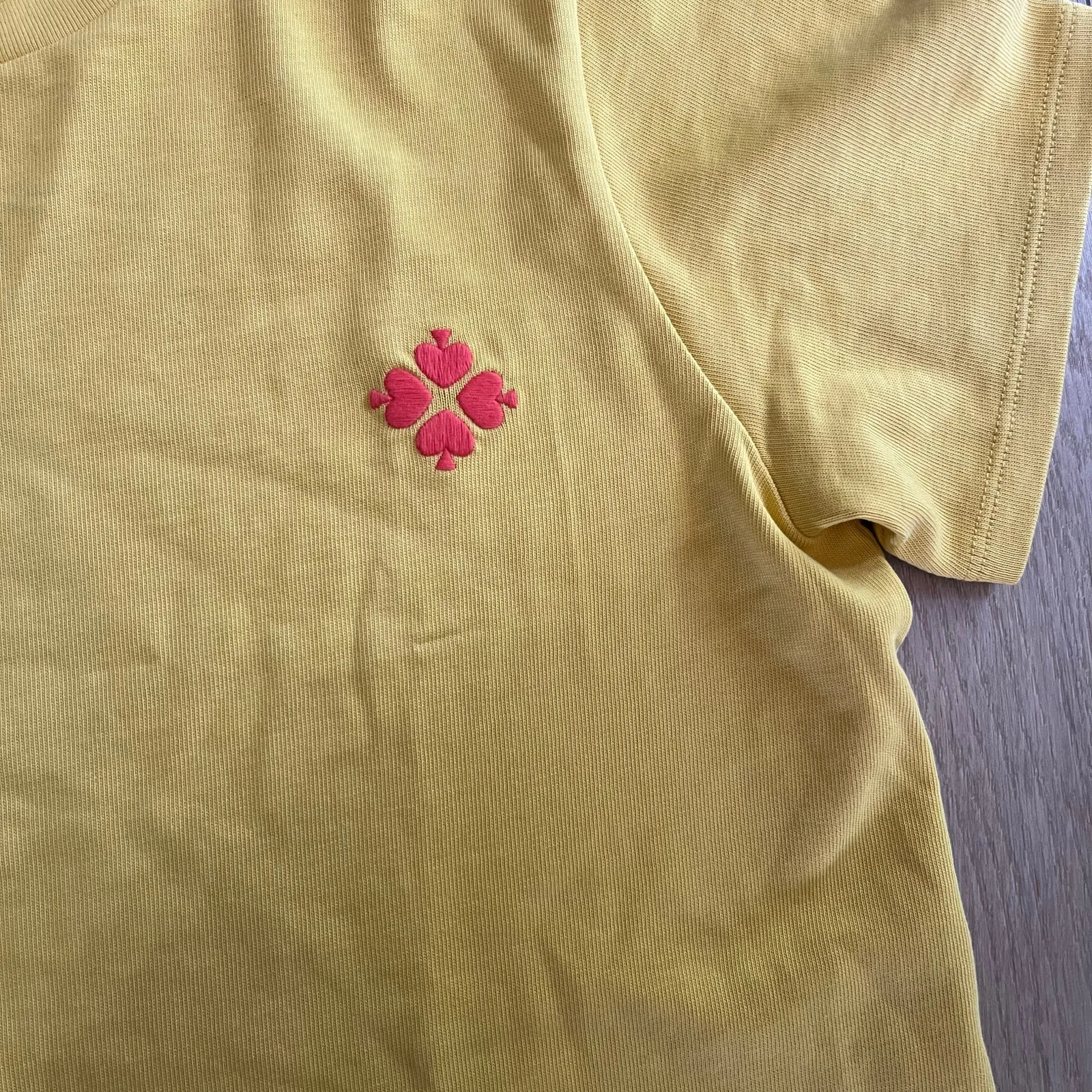 Kate Spade Women’s Yellow Logo Tee Sz L Size L - Image 4