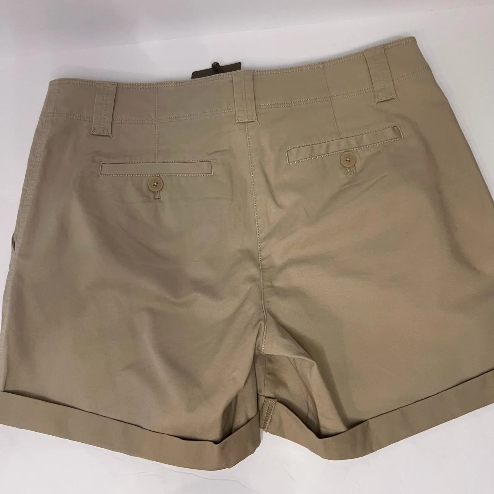 NWT TOMMY BAHAMA Sail Away‎ Twill Khaki Shorts Women's Size 6 - Image 3