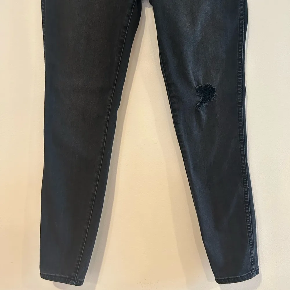 KUT From The Kloth Connie Fab Ab Ankle Skinny Jeans Sz 2 Distressed Black Denim - Image 4