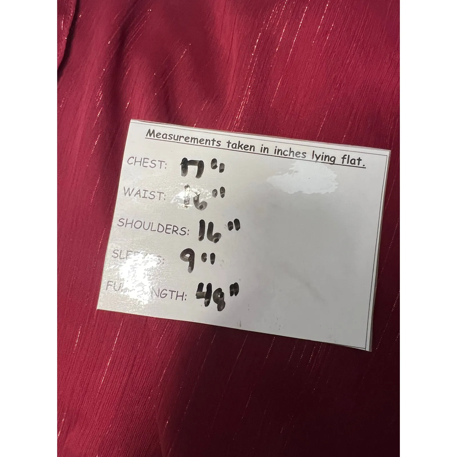 Ever Pretty Metallic Fabric V-Neck A-Line Wedding Guest Dress Ruffled Hem Large - Image 9